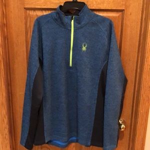 Spyder 1/4 zip sweater knit jacket.  Size XXL.
